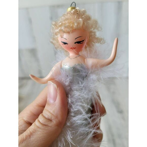 Signed de carlini elegant lady Italian glass ornament vintage - Picture 8 of 8